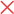 Red cross mark
